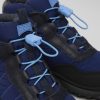 Kids CamperLab Sneakers | Blue Textile And Leather Ankle Boots