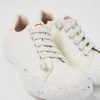 Women CamperLab Sneakers | White Textile Sneakers For Women