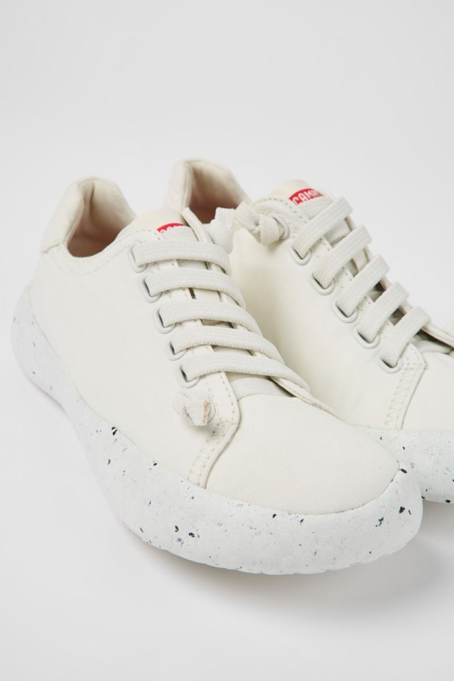 Women CamperLab Sneakers | White Textile Sneakers For Women