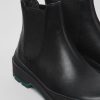 Men CamperLab Ankle Boots | Black Leather Ankle Boots For Men