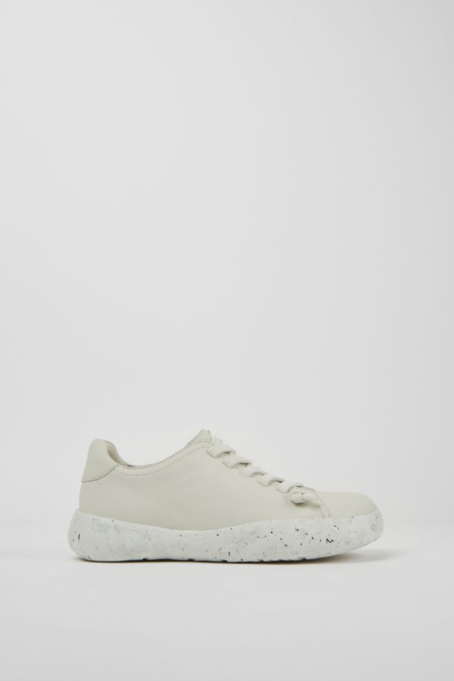 Women CamperLab Sneakers | White Non-Dyed Leather Sneakers For Women