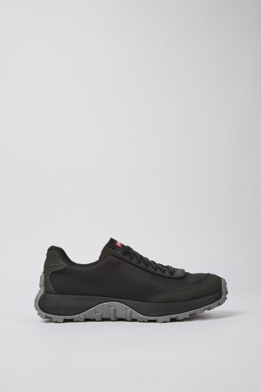 Men CamperLab Sneakers | Black Textile And Nubuck Sneakers For Men