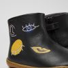 Kids CamperLab Boots | Black Leather Ankle Boots