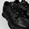 Women CamperLab Sneakers | Black Leather And Textile Sneakers For Women