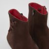 Women CamperLab Ankle Boots | Brown Nubuck Ankle Boots For Women