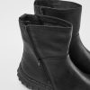 Women CamperLab Boots | Women'S Black Mid Boot With Zip