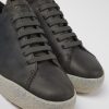 Men CamperLab Casual Shoes | Gray Leather Shoes For Men