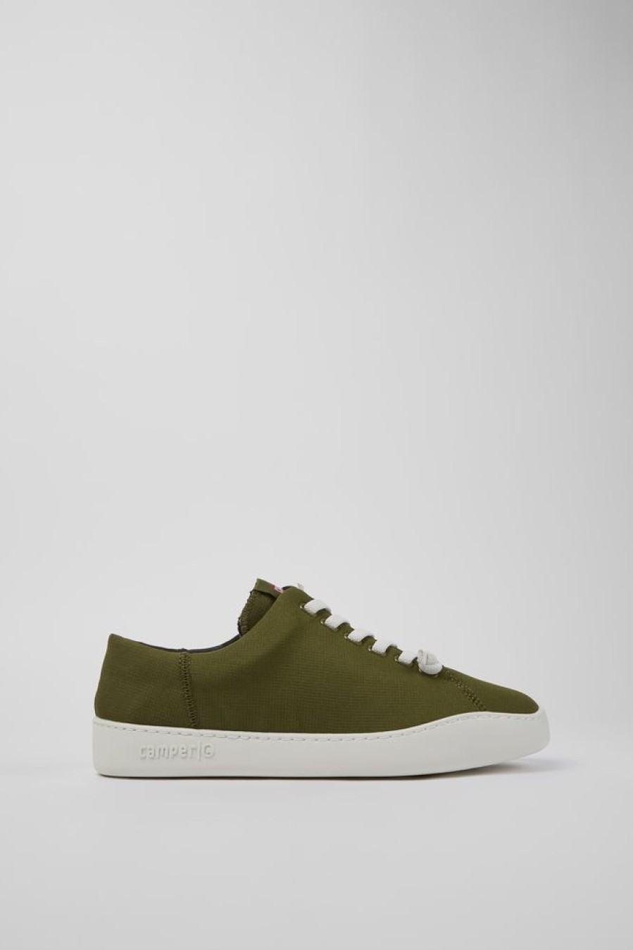 Men CamperLab Casual Shoes | Green Textile Sneaker For Men