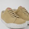 Women CamperLab Sneakers | Beige Nubuck Sneakers For Women