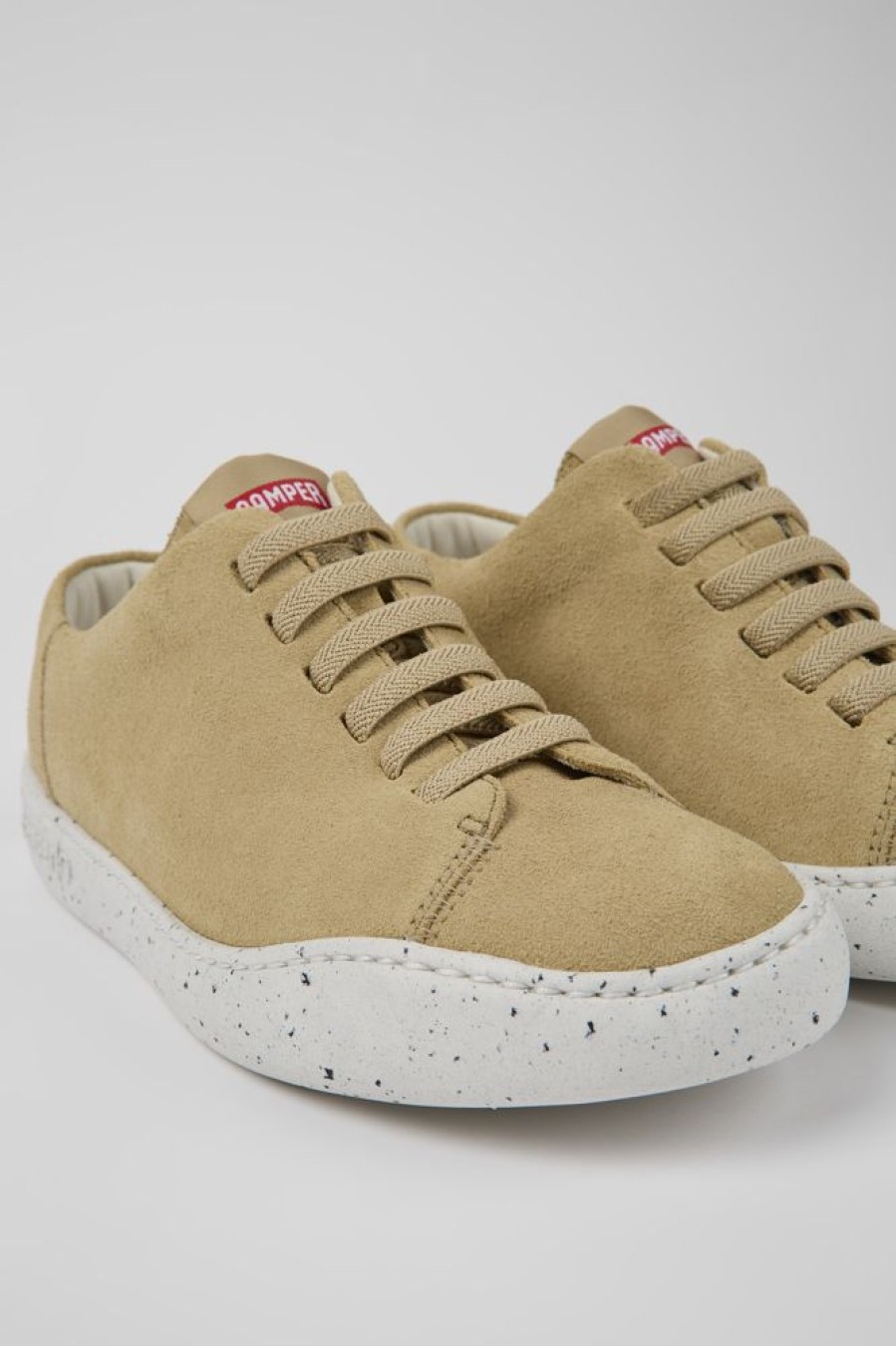 Women CamperLab Sneakers | Beige Nubuck Sneakers For Women