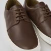 Men CamperLab Casual Shoes | Brown Leather Shoes For Men