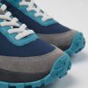 Kids CamperLab Sneakers | Blue Textile And Leather Sneakers For Kids