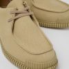 Men CamperLab Formal Shoes | Beige Recycled Cotton Shoes For Men