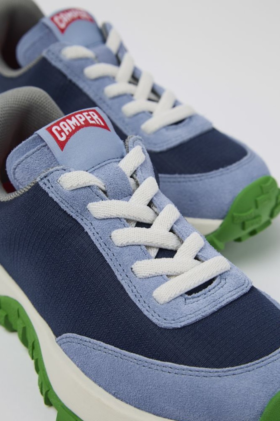 Kids CamperLab Sneakers | Blue Textile/Nubuck Sneaker