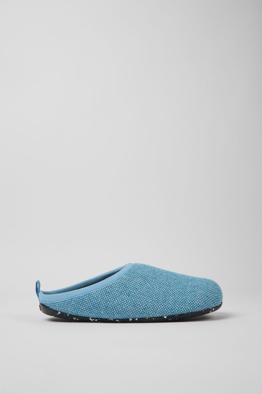 Men CamperLab Slippers | Blue Wool And Viscose Slippers For Men