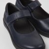 Kids CamperLab School Shoes | Navy Blue Leather Shoes For Kids