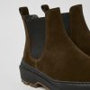 Women CamperLab Ankle Boots | Brown Nubuck Ankle Boots For Women