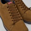 Men CamperLab Casual Shoes | Brown Nubuck Shoes For Men