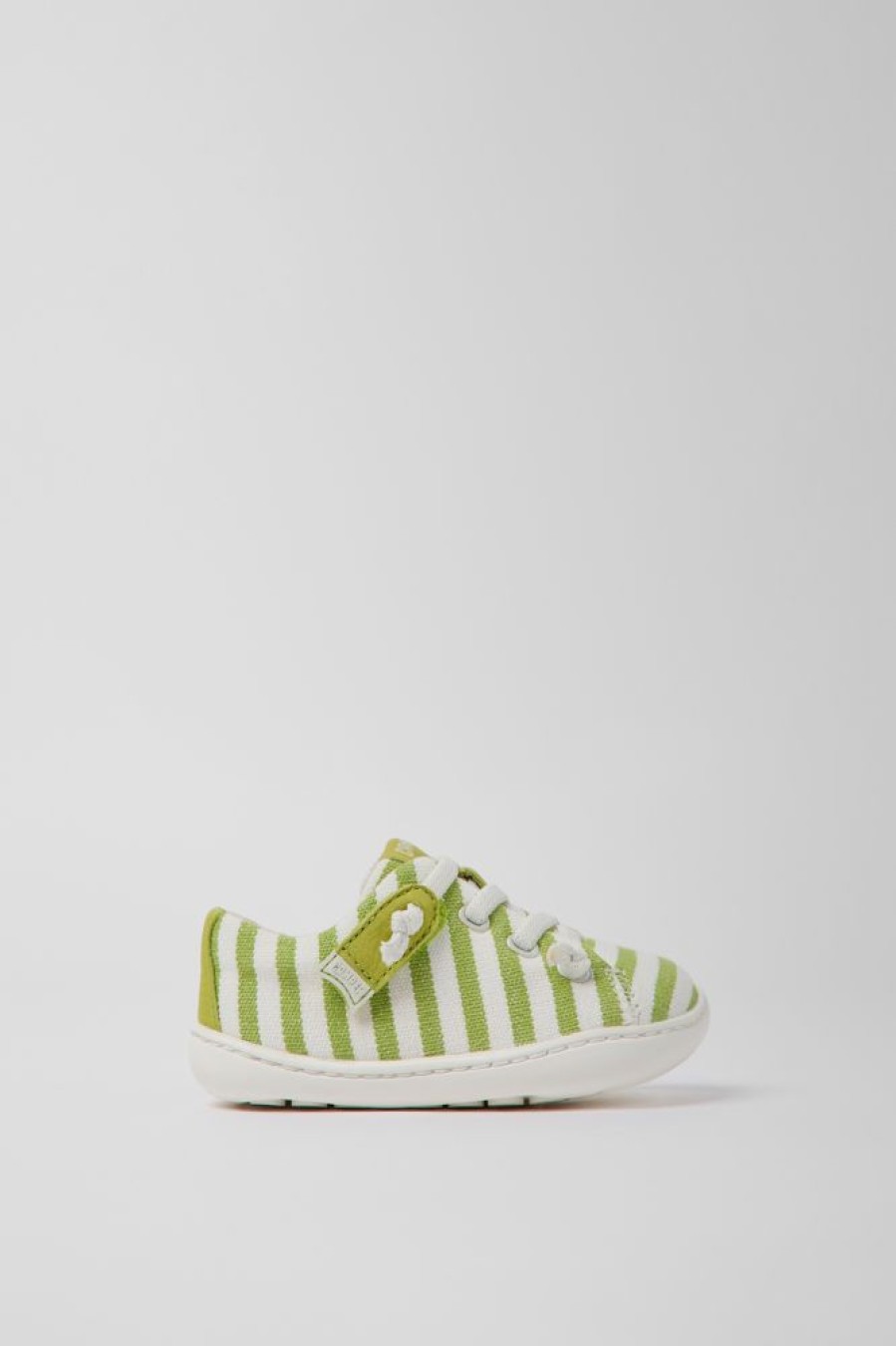 Kids CamperLab Hook And Loop | Green Recycled Cotton Shoes For Kids