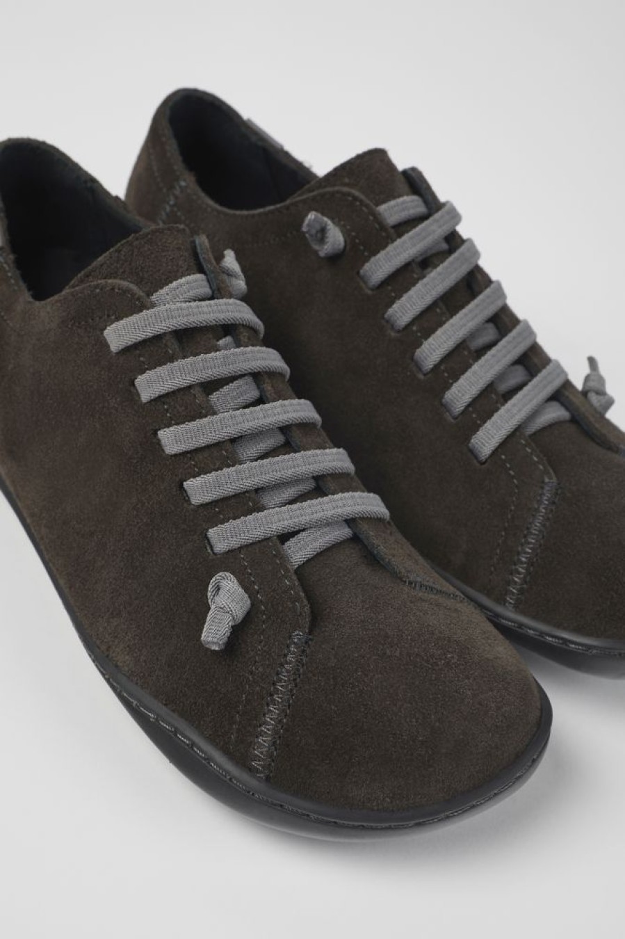 Women CamperLab Casual Shoes | Gray Nubuck Shoes For Women