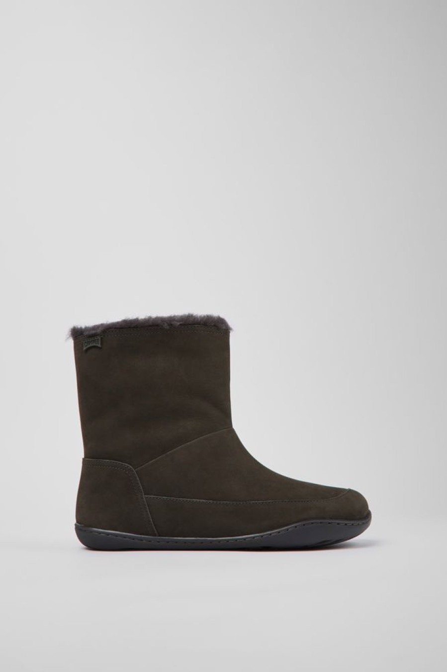 Women CamperLab Boots | Gray Nubuck Boots For Women