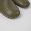 Women CamperLab Flat Shoes | Green Leather Ballerinas For Women