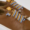 Kids CamperLab Hook And Loop | Brown Leather Slip-On