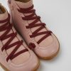 Kids CamperLab Boots | Pink Leather And Nubuck Boots