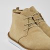 Men CamperLab Formal Shoes | Beige Nubuck Men'S Shoes