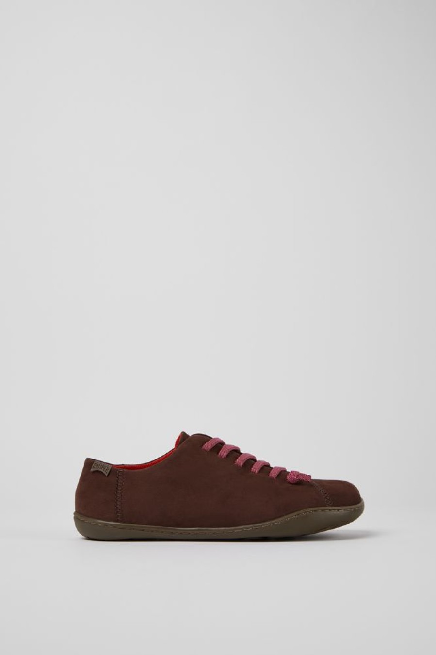 Women CamperLab Casual Shoes | Brown Nubuck Shoes For Women