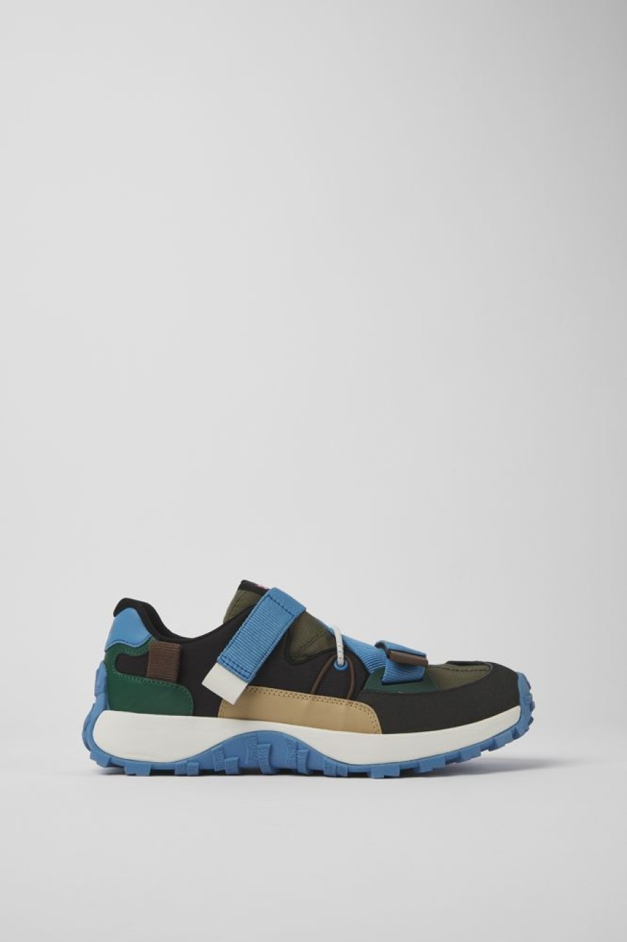 Men CamperLab Sneakers | Multicolored Textile And Nubuck Sneakers For Men