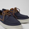 Men CamperLab Sneakers | Blue Recycled Cotton Shoes For Men