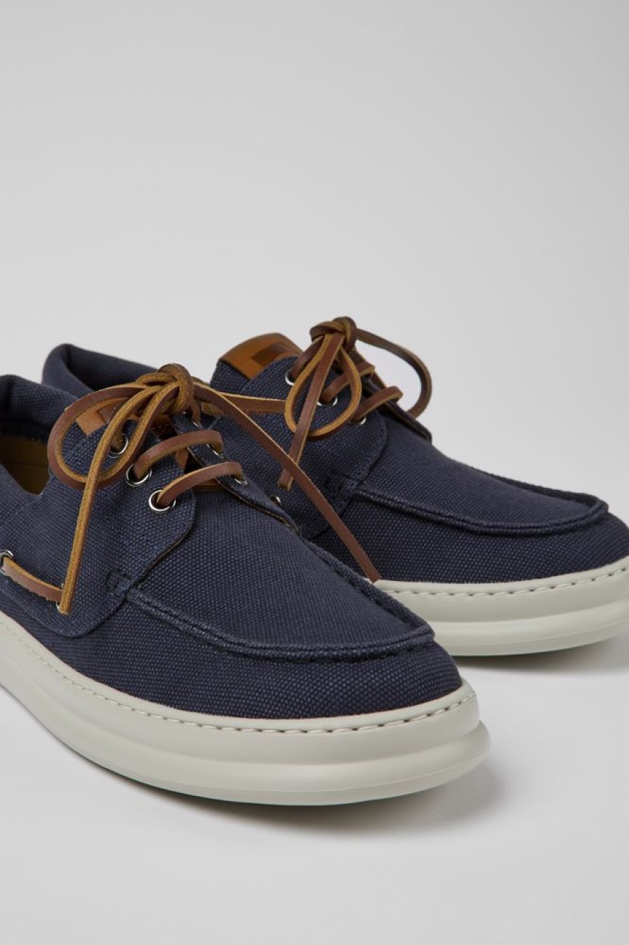 Men CamperLab Sneakers | Blue Recycled Cotton Shoes For Men