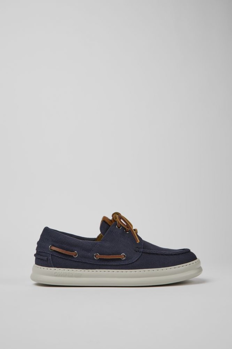 Men CamperLab Sneakers | Blue Recycled Cotton Shoes For Men