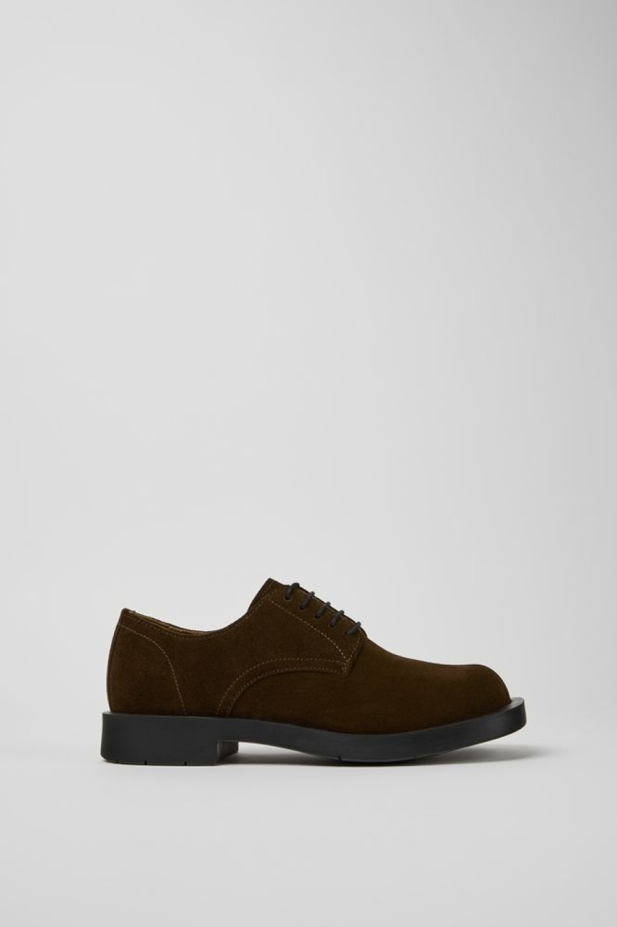 Women CamperLab Formal Shoes | Brown Nubuck Shoes For Women