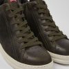 Men CamperLab Casual Shoes | Green Leather Sneakers For Men