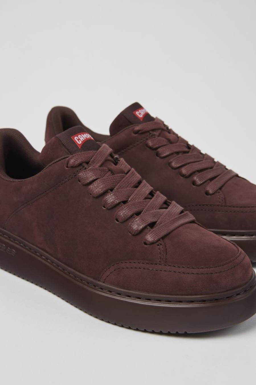 Women CamperLab Sneakers | Burgundy Nubuck Sneakers For Women