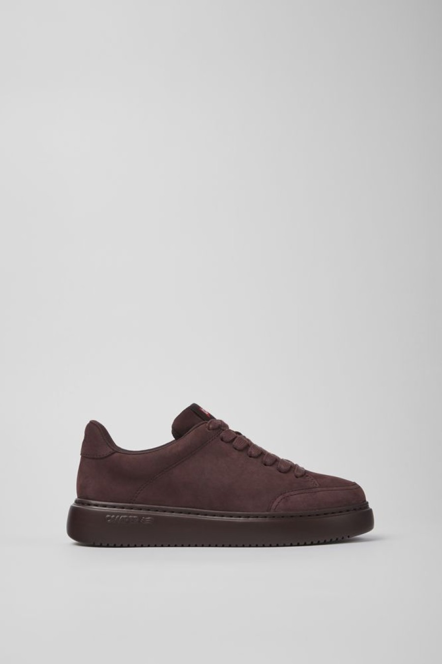 Women CamperLab Sneakers | Burgundy Nubuck Sneakers For Women