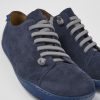 Men CamperLab Casual Shoes | Blue Nubuck Shoes For Men