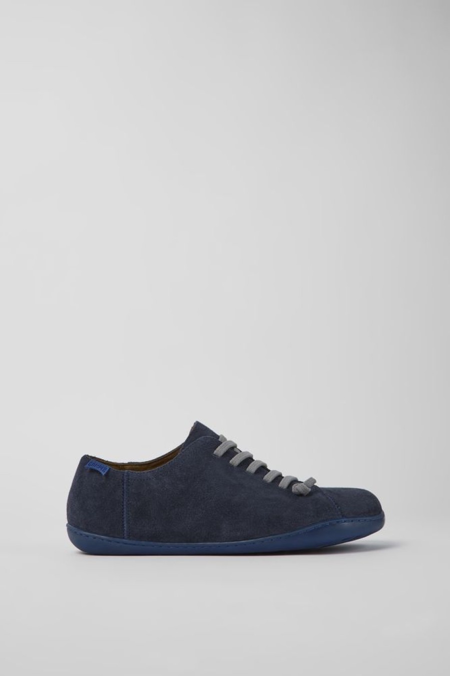 Men CamperLab Casual Shoes | Blue Nubuck Shoes For Men