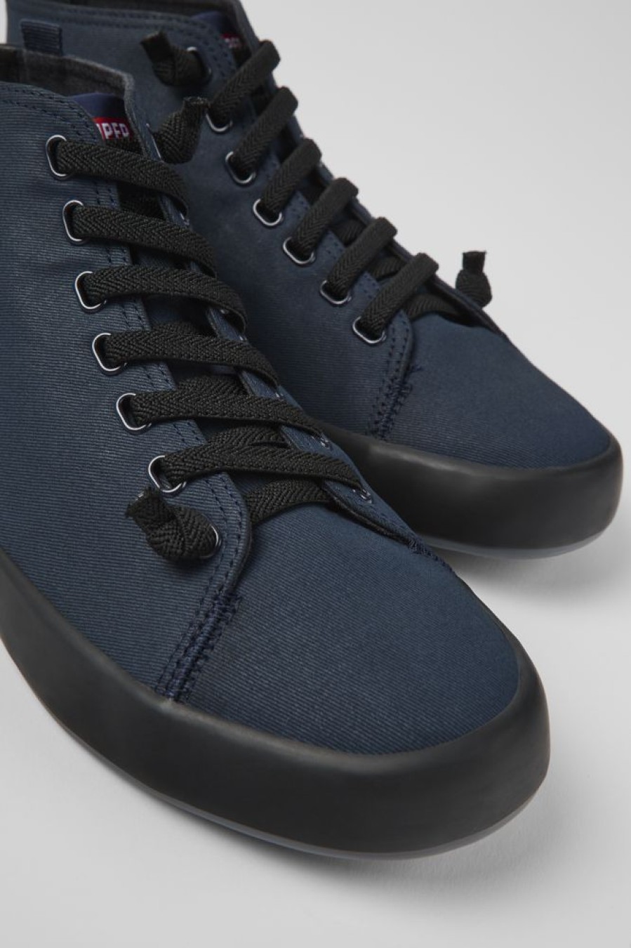 Men CamperLab Sneakers | Navy Blue Textile Sneakers For Men