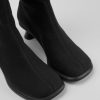 Women CamperLab Boots | Black Tencel Lyocell High Boots