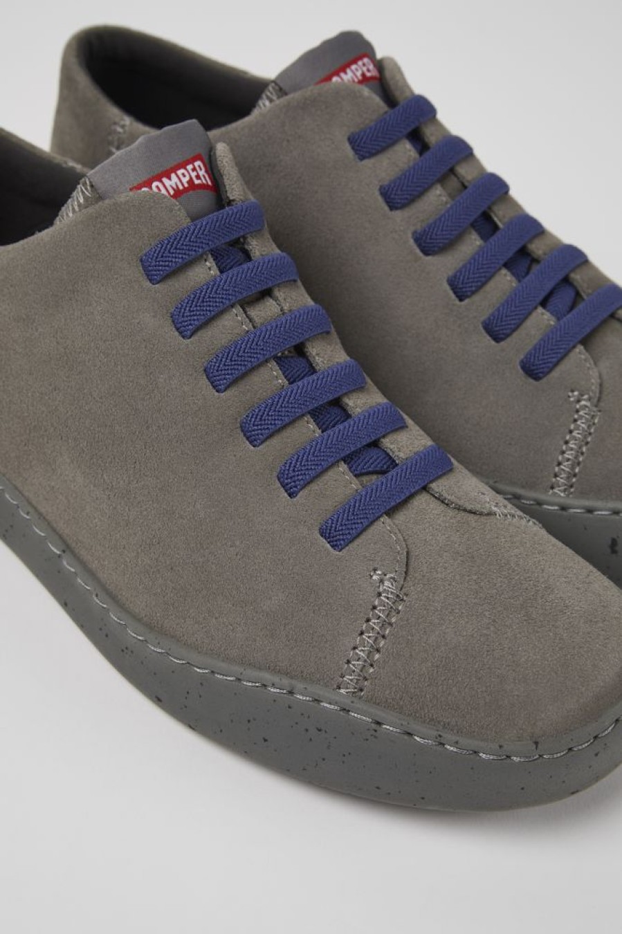 Men CamperLab Sneakers | Gray Nubuck Sneakers For Men