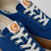 Men CamperLab Sneakers | Blue Recycled Cotton Sneakers For Men