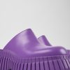 Women CamperLab Wedges | Purple Leather Clog For Women