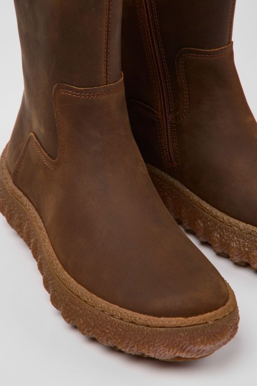 Women CamperLab Boots | Brown Nubuck Boots For Women