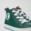 Kids CamperLab Sneakers | Green Leather Sneakers For Kids