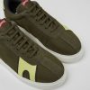 Men CamperLab Sneakers | Green And Yellow Sneakers For Men