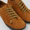 Women CamperLab Casual Shoes | Light Brown Nubuck Shoes For Women