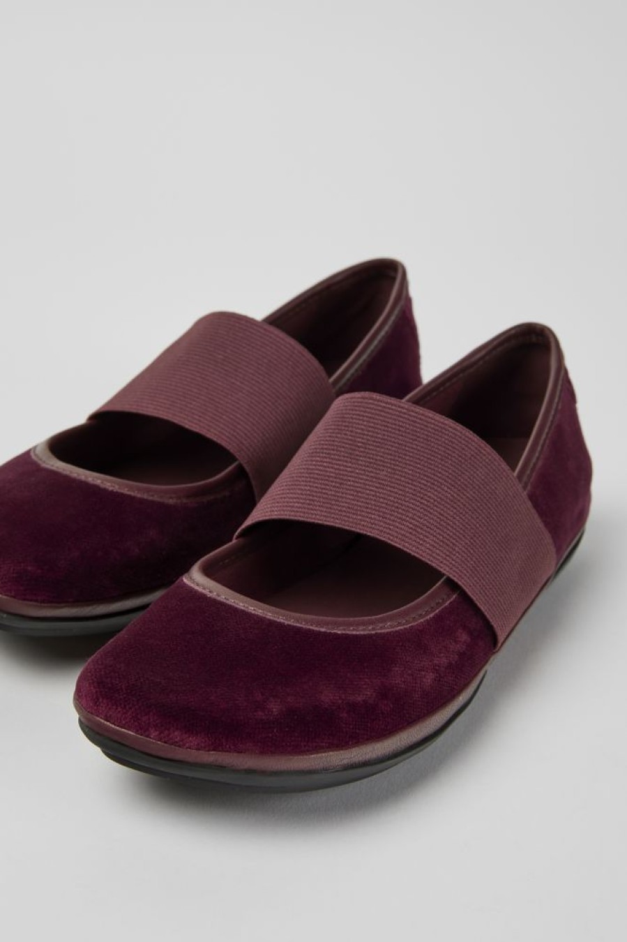 Women CamperLab Formal Shoes | Burgundy Ballerina Shoes